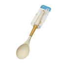 Colher Arroz Silicone Bege/Branco