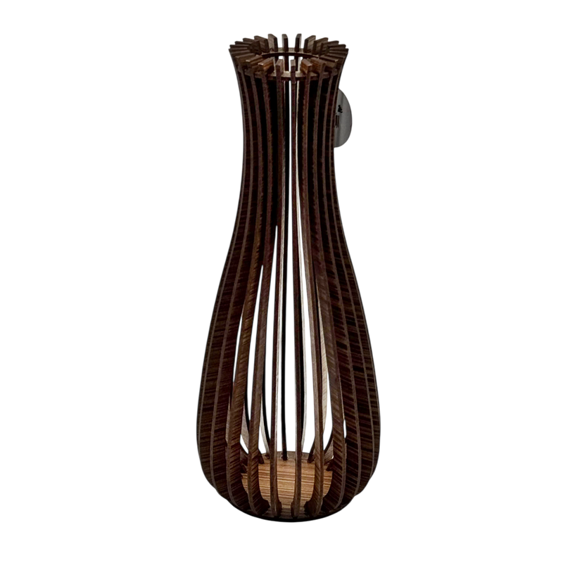 Vaso Artesanal em Madeira 30cm
