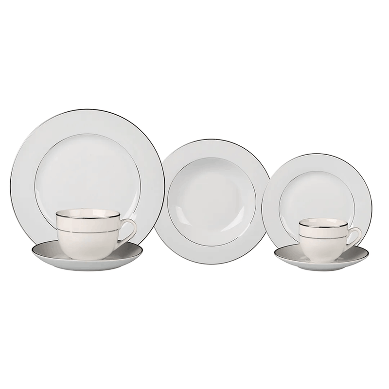 Aparelho de Jantar Majesty Silver L'Hermitage 42 Peças