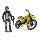 Moto De Brinquedo Com Boneco Exército