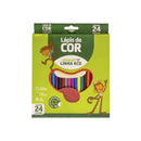 Lápis de Cor Eco Sextavado 24 Cores