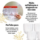 Jogo de Taça para Água e Vinho Graffiato 370ml