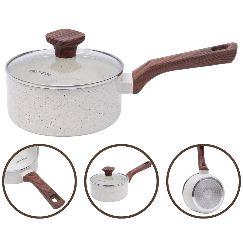 Conjunto de Panelas Pratic Cook Mármol 6 Peças
