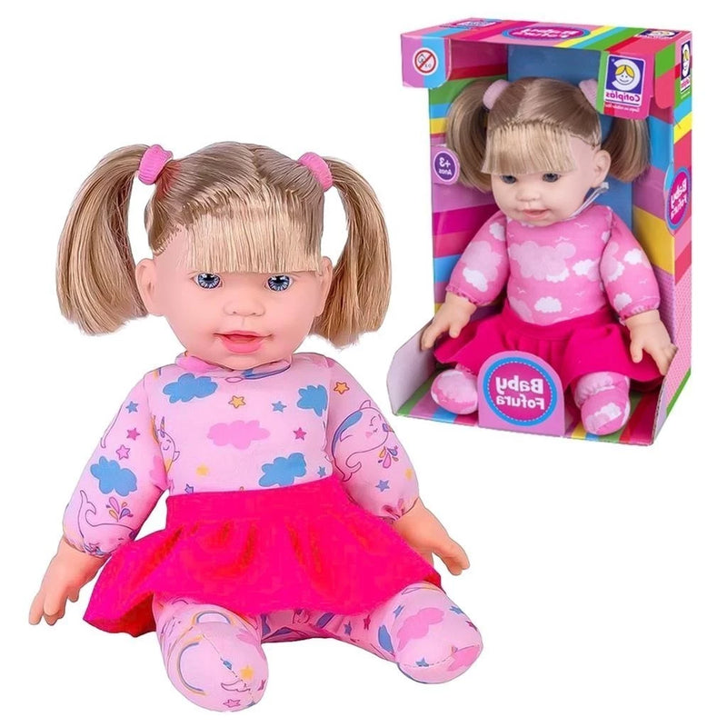 Boneca Baby Fofura Com Cabelo