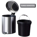 Lixeira Inox Redonda 12L