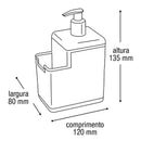 Porta Detergente Sabão com Bico Dosador Preto