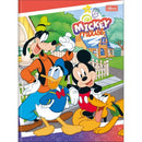 Caderno CD Brochura Mickey 1/4 80 Folhas