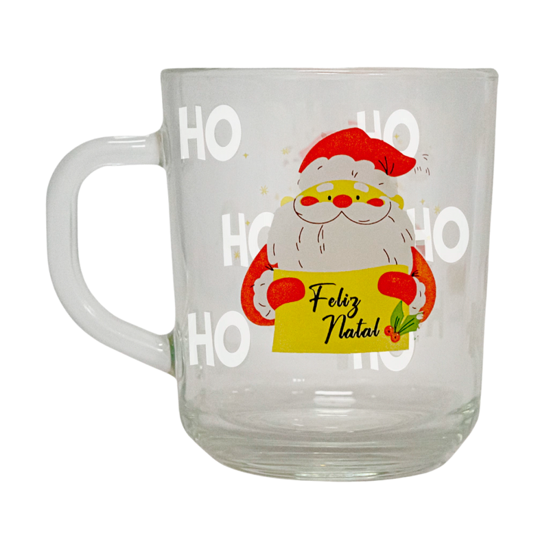 Caneca Natalina Vidro 260ml