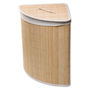 Cesto para Roupa Bambu com Tampa Triangular