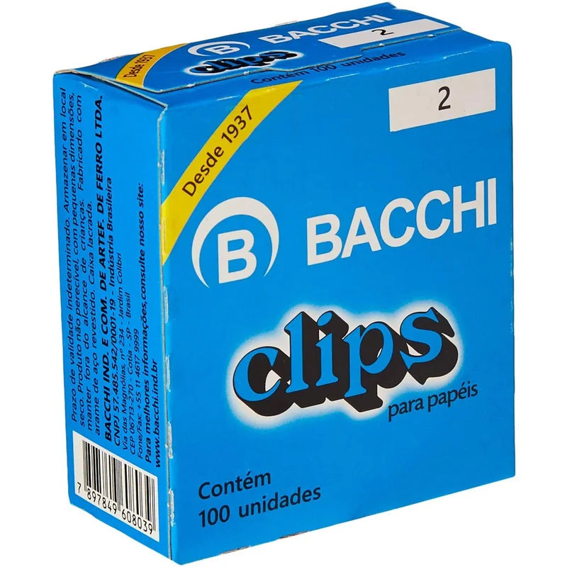 Clips Galvanizado Nº2 100 Unidades