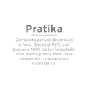 Cortina Pratika Blackout York Areia 2,6x1,7m
