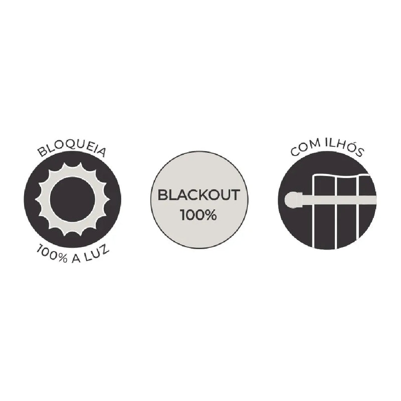 Cortina Pratika Blackout York Areia 2,6x1,7m