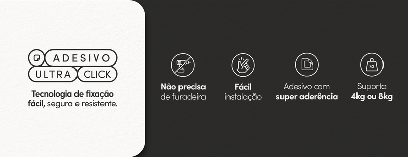 Toalheiro de Parede Eleve Preto