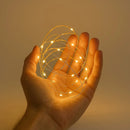 Led Decorativo Fio de Cobre 100 Leds Branco Quente 10m