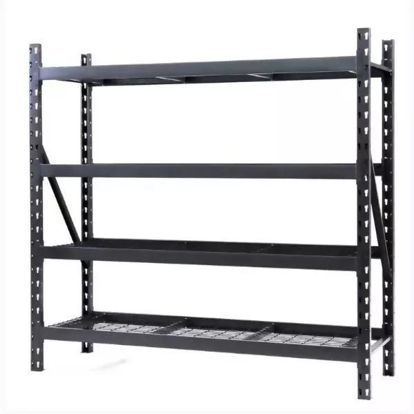 Estante Industrial Ferro 4 Prateleiras Preta 2x2x0,6m