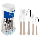 Faqueiro Leme Cinza 20 Peças