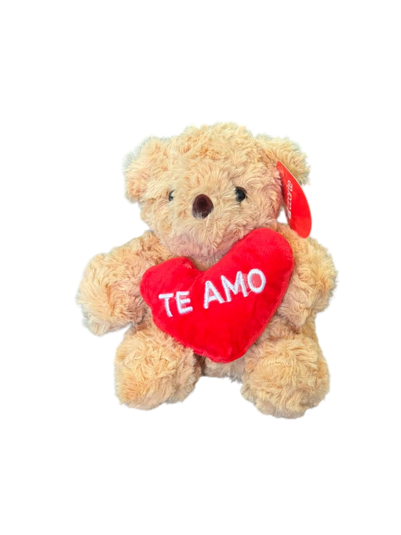 Urso de Pelúcia Te amo com Ventosa