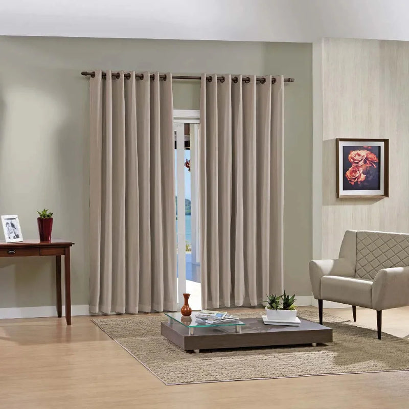 Cortina Pratika Lisa Slim Bege Duna 2,6x1,7m