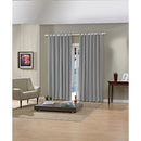 Cortina Lisa Pratika Tecido com Forro Cinza 3,6x2,5m