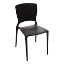 Cadeira Sofia Encosto Fechado Preta