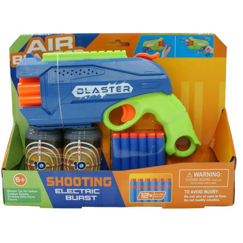 Brinquedo Pistola Lança Dardos 6 Tiros