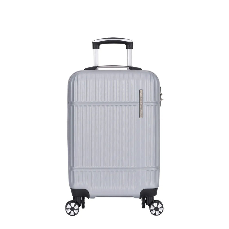 Mala de Viagem Pequena Rígida Rodas 360 Shenzhen Prata 10Kg