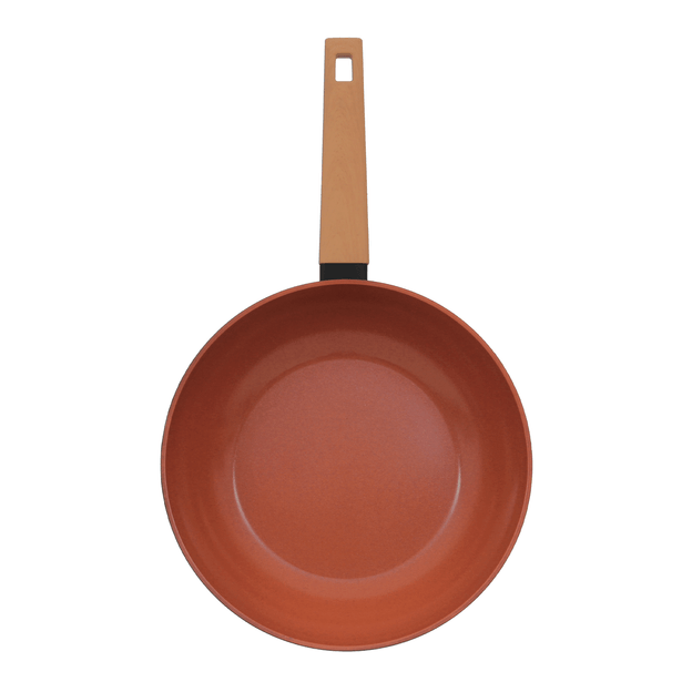 Wok Antiaderente Norma Preto 28cm 3,7L