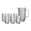 Jogo de Jarra e 6 Copos de Vidro Graffiato