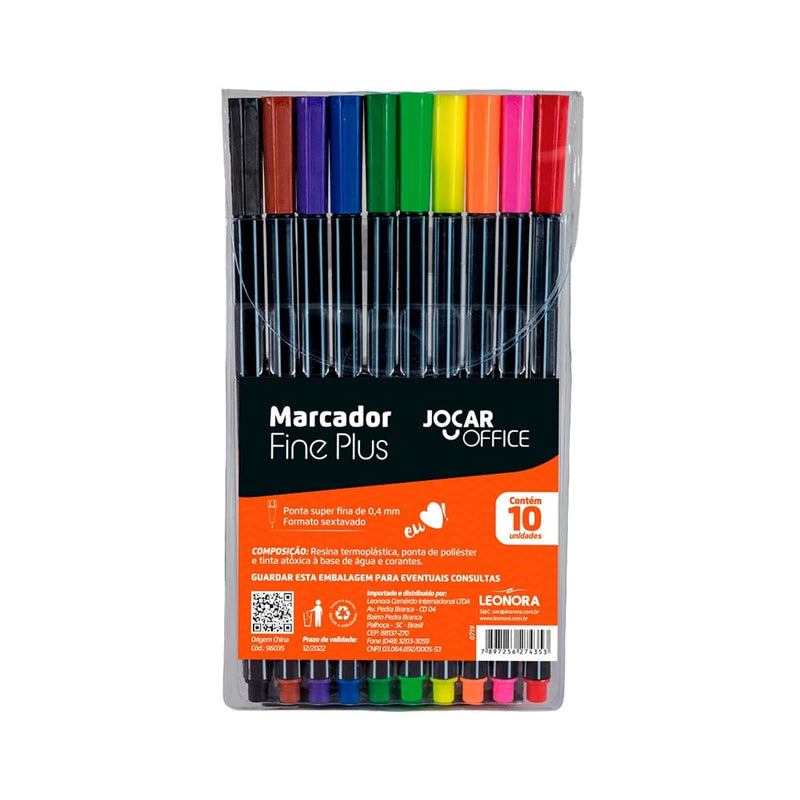 Marcador Fine Plus 10 Cores