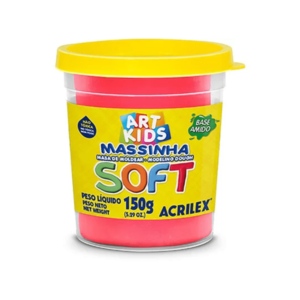 Massinha para Modelar Soft Vermelha 150g