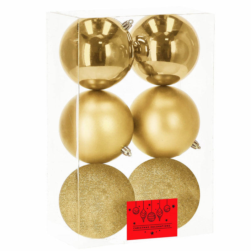 Bola Natalina Variado de 6cm com 6 Peças