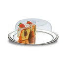 Conjunto Porta Bolo Petúnia Inox 2 Peças