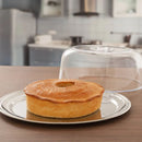 Conjunto Porta Bolo Petúnia Inox 2 Peças