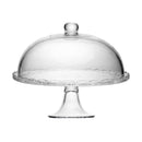 Prato para Bolo com Pé e Tampa New Butterfly Cristal 27cm