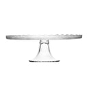 Prato para Bolo com Pé e Tampa New Butterfly Cristal 27cm