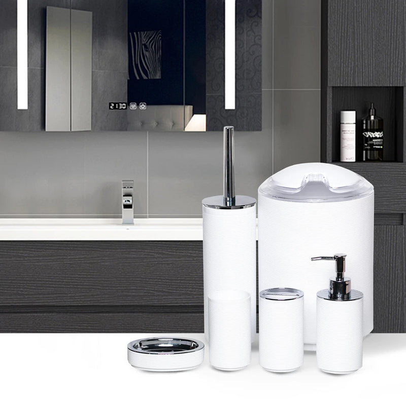 Conjunto para Banheiro Branco 6 Peças