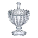 Potiche de Vidro com Pé Isadora 15cm