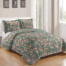 Kit Colcha Bouti Shabby Chic Jade Casal 3 Peças