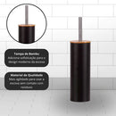 Escova Sanitária Tampa de Bambu Preto