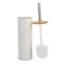 Escova Sanitária Tampa de Bambu Branco