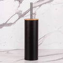 Escova Sanitária Tampa de Bambu Preto