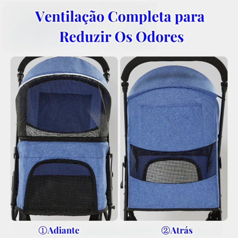 Carrinho de Passeio para Pet 98cm