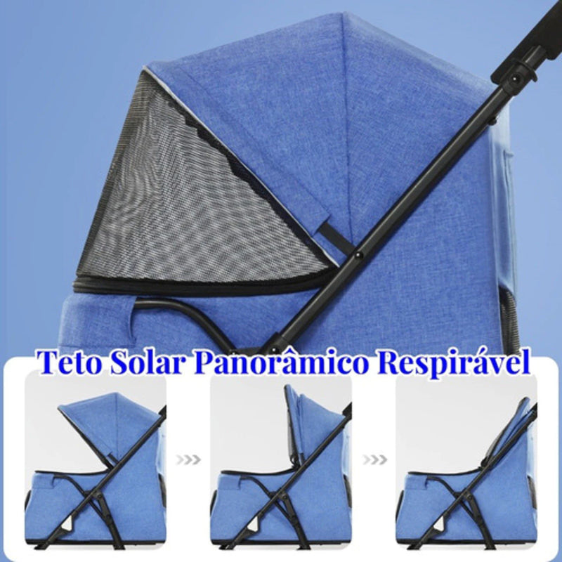 Carrinho de Passeio para Pet 98cm