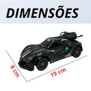 Carrinho de Controle Remoto Policia Solta Fumaça 1:18