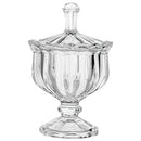 Potiche de Vidro com Pé Sheila 15cm