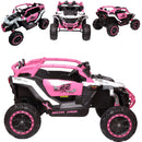 Mini Carro UTV Elétrico com Controle Rosa 12v