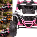 Mini Carro UTV Elétrico com Controle Rosa 12v
