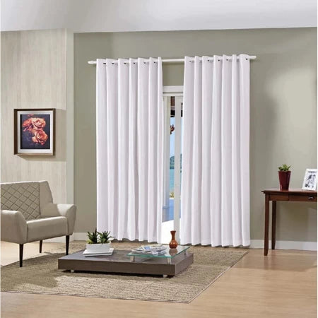 Cortina Pratika Lisa Slim Branco 2,6x1,7m