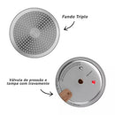 Panela de Pressão Presscook Marmol 6,8L