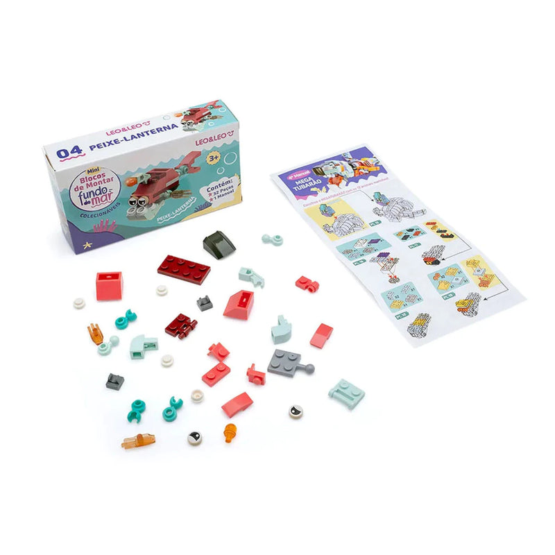 Mini Bloco de Montar Fundo do Mar